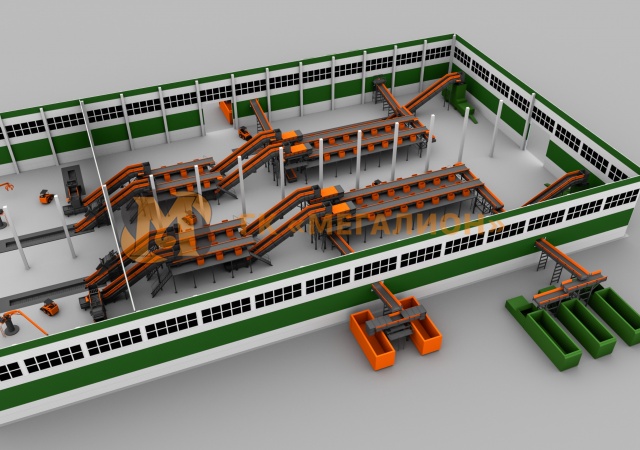 Waste sorting facility with productivity up to 400 thousand tons of MSW per year (variant)  - photo 3